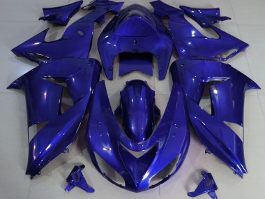 06-07 Tiefes Blau Schlicht ZX10R Motorrad Verkleidung