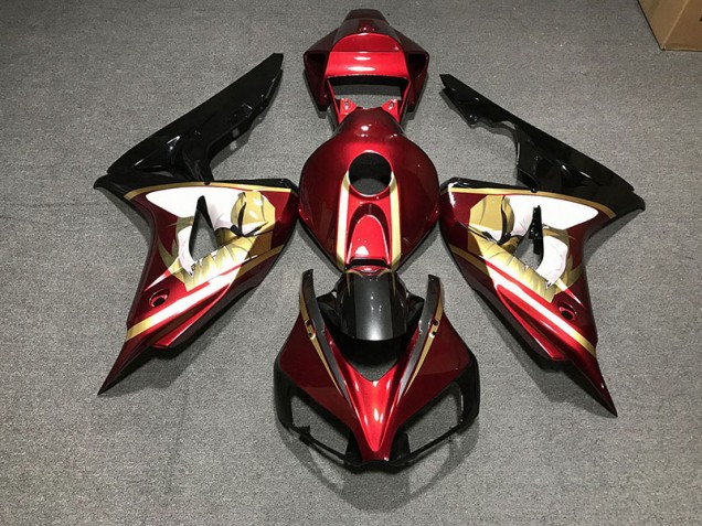 06-07 Tiefrot & Gold CBR1000RR Motorrad Verkleidung