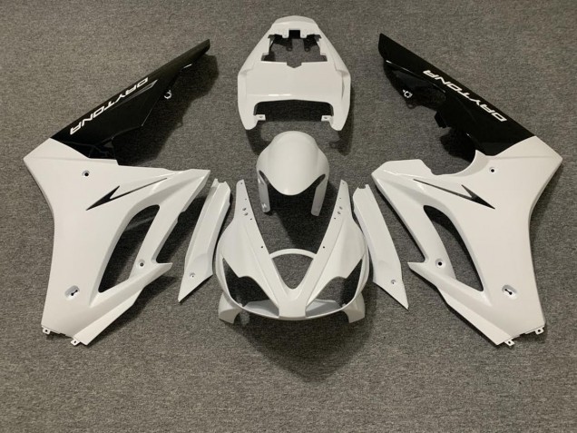 06-08 Glänzend Weiß & Schwarz Daytona 675 Motorrad Verkleidung