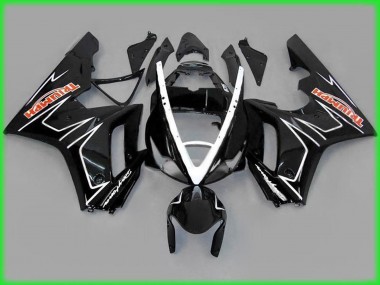 06-08 Schwarz Gold Daytona 675 Motorrad Verkleidung