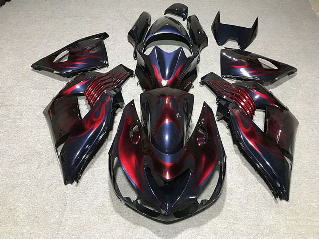 06-11 Flame ZX14R Motorrad Verkleidung 06-11 Flame ZX14R Motorrad Verkleidung