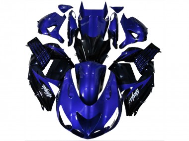 06-11 Glänzend Blau & Schwarz ZX14R Motorrad Verkleidung
