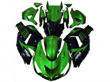 06-11 Glänzend Grün & Schwarz ZX14R Motorrad Verkleidung