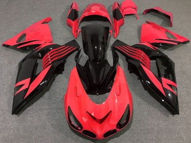 06-11 Helles Rot ZX14R Motorrad Verkleidung