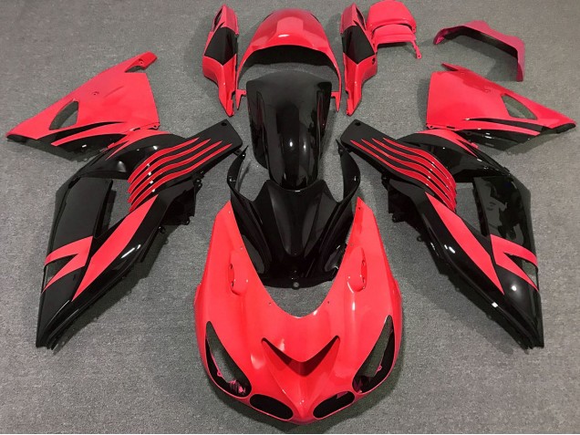 06-11 Helles Rot ZX14R Motorrad Verkleidung