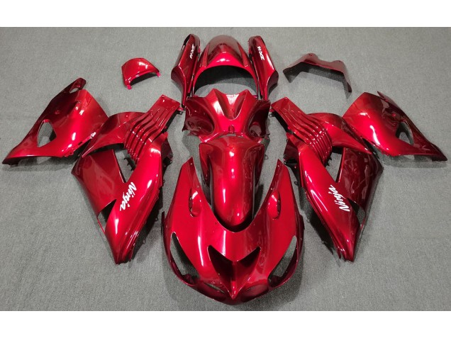 06-11 Rot Glänzend ZX14R Motorrad Verkleidung 06-11 Rot Glänzend ZX14R Motorrad Verkleidung