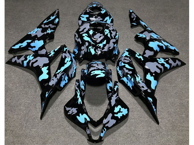 07-08 Benutzerdefiniertes Tarnung Blau CBR600RR Motorrad Verkleidung 07-08 Benutzerdefiniertes Tarnung Blau CBR600RR Motorrad Verkleidung