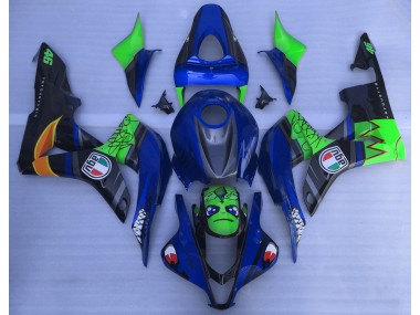 07-08 Blauer & Grüner Hai CBR600RR Motorrad Verkleidung