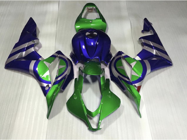 07-08 Blaugrün Captain America CBR600RR Motorrad Verkleidung 07-08 Blaugrün Captain America CBR600RR Motorrad Verkleidung