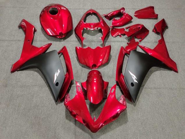 07-08 Candy-Rot & Schwarz R1 Motorrad Verkleidung 07-08 Candy-Rot & Schwarz R1 Motorrad Verkleidung