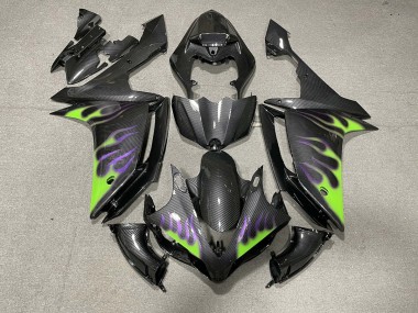 07-08 Carbonfaser-Stil Mit Flammen R1 Motorrad Verkleidung