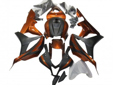 07-08 Gebranntes Orange & Matt Schwarz CBR600RR Motorrad Verkleidung