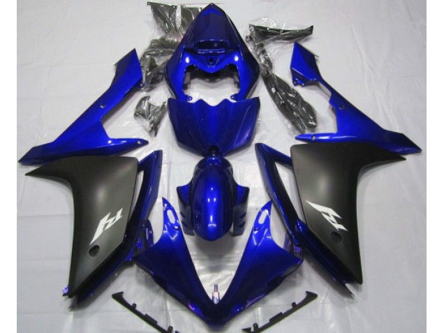 07-08 Glänzend Blau & Schwarz R1 Motorrad Verkleidung 07-08 Glänzend Blau & Schwarz R1 Motorrad Verkleidung