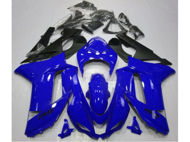 07-08 Glänzend Blau ZX6R Motorrad Verkleidung