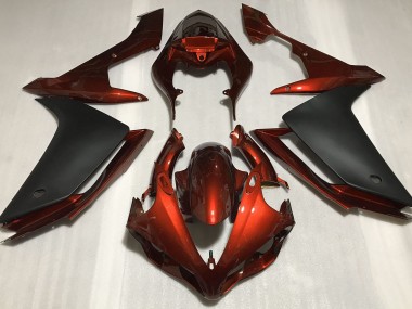 07-08 Glänzend Dunkelorange & Schwarz R1 Motorrad Verkleidung