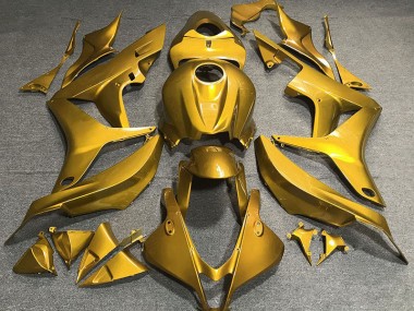 07-08 Glänzend Gold Plain CBR600RR Motorrad Verkleidung