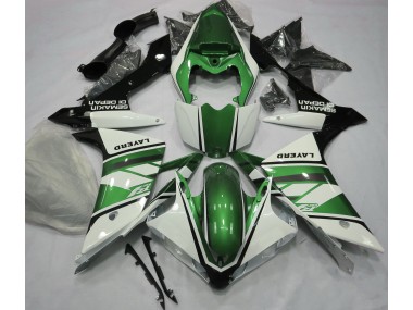07-08 Glänzend Weiß & Grün R1 Motorrad Verkleidung