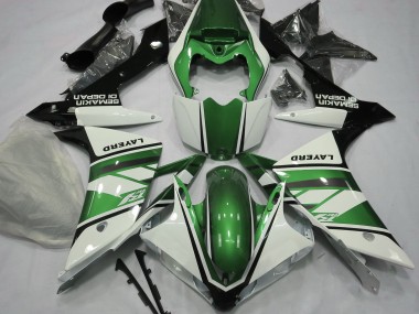 07-08 Glänzend Weiß & Grün R1 Motorrad Verkleidung