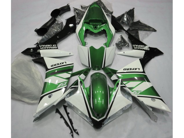 07-08 Glänzend Weiß & Grün R1 Motorrad Verkleidung 07-08 Glänzend Weiß & Grün R1 Motorrad Verkleidung