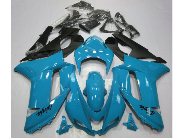 07-08 Glänzend Hellblau ZX6R Motorrad Verkleidung