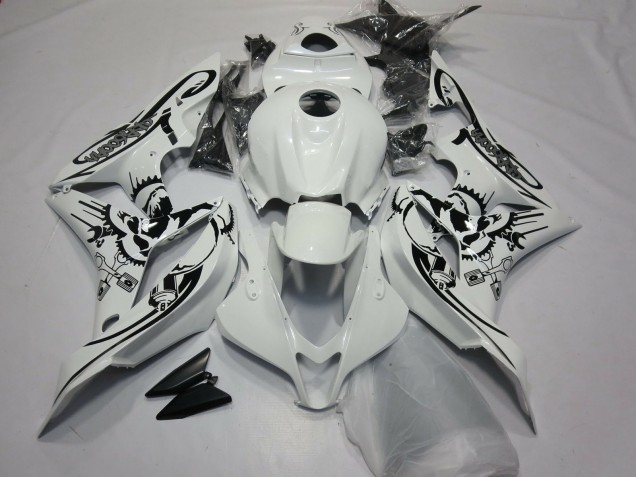 07-08 Glänzend Weiß Sonderdesign CBR600RR Motorrad Verkleidung 07-08 Glänzend Weiß Sonderdesign CBR600RR Motorrad Verkleidung