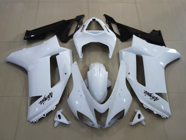 07-08 Glänzend Weiß ZX6R Motorrad Verkleidung