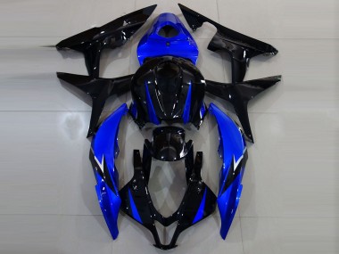 07-08 Glänzendes Schwarz & Blau CBR600RR Motorrad Verkleidung
