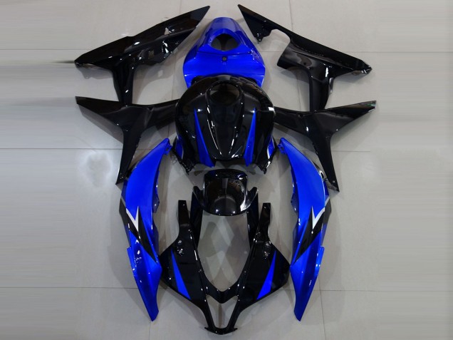07-08 Glänzendes Schwarz & Blau CBR600RR Motorrad Verkleidung 07-08 Glänzendes Schwarz & Blau CBR600RR Motorrad Verkleidung