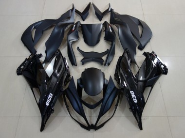 07-08 Glänzendes Schwarzes 636-Logo ZX6R Motorrad Verkleidung