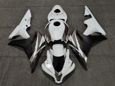 07-08 Weiß Graphit & Schwarz CBR600RR Motorrad Verkleidung