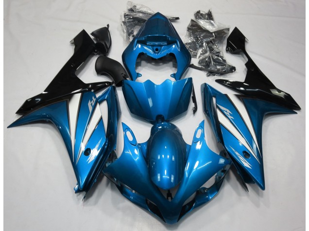 07-08 Hellblau Weiß & Schwarz R1 Motorrad Verkleidung 07-08 Hellblau Weiß & Schwarz R1 Motorrad Verkleidung