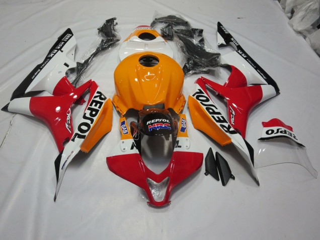 07-08 Hellorange & Weiß Repsol CBR600RR Motorrad Verkleidung 07-08 Hellorange & Weiß Repsol CBR600RR Motorrad Verkleidung