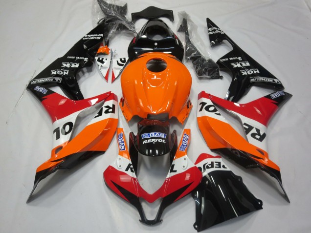 07-08 Hellorange Repsol CBR600RR Motorrad Verkleidung
