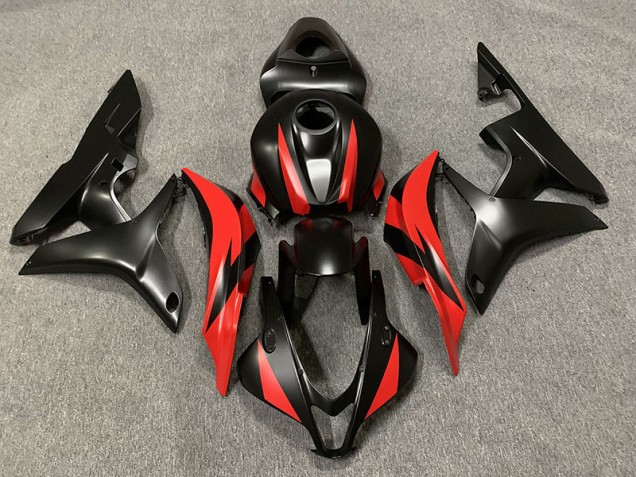 07-08 Matt Schwarz & Rot CBR600RR Motorrad Verkleidung 07-08 Matt Schwarz & Rot CBR600RR Motorrad Verkleidung