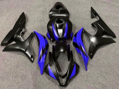 07-08 Matt Schwarzes & Blaues Design CBR600RR Motorrad Verkleidung
