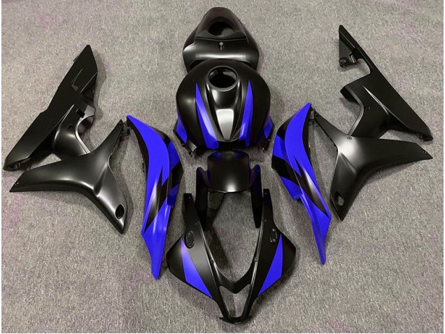 07-08 Matt Schwarzes & Blaues Design CBR600RR Motorrad Verkleidung 07-08 Matt Schwarzes & Blaues Design CBR600RR Motorrad Verkleidung