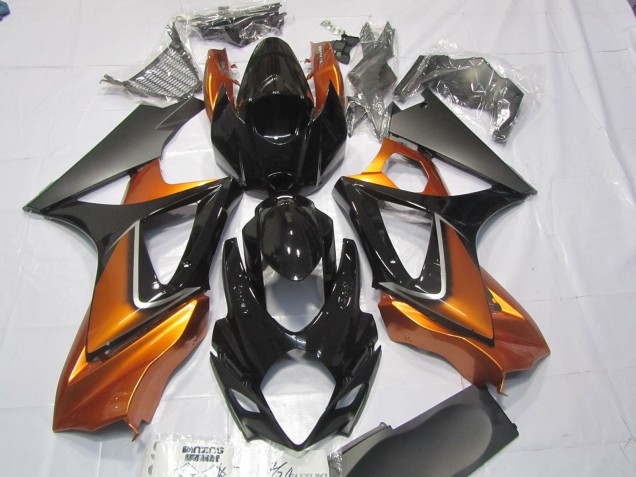 07-08 Orange & Schwarz GSXR 1000 Motorrad Verkleidung 07-08 Orange & Schwarz GSXR 1000 Motorrad Verkleidung