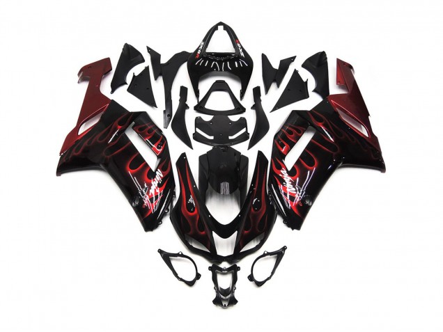 07-08 Rot Glänzend Flamme ZX6R Motorrad Verkleidung 07-08 Rot Glänzend Flamme ZX6R Motorrad Verkleidung