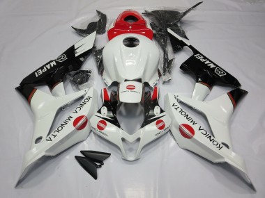 07-08 Weiß & Rot Konica Minolta CBR600RR Motorrad Verkleidung