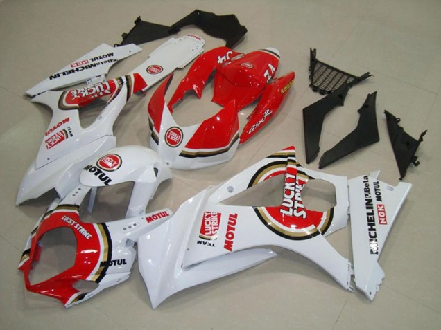 07-08 Rot Lucky Strike GSXR 1000 Motorrad Verkleidung 07-08 Rot Lucky Strike GSXR 1000 Motorrad Verkleidung