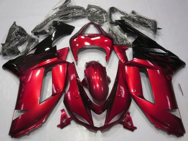 07-08 Rot & Schwarz Glänzend ZX6R Motorrad Verkleidung