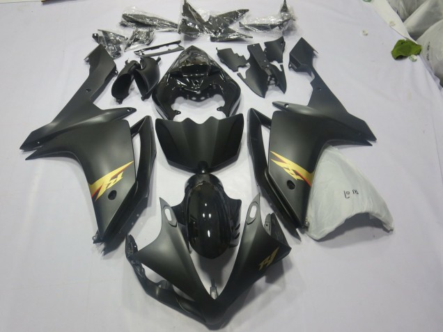 07-08 Schwarz & Gold R1 Motorrad Verkleidung