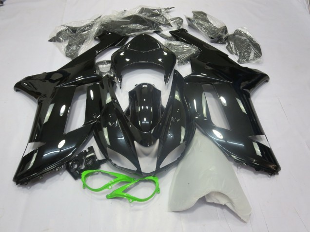 07-08 Schwarz-Grün Glänzend ZX6R Motorrad Verkleidung