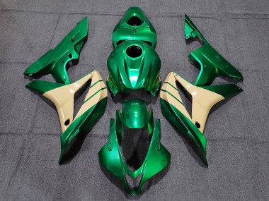 07-08 Smaragdgrün & Hellbraun CBR600RR Motorrad Verkleidung