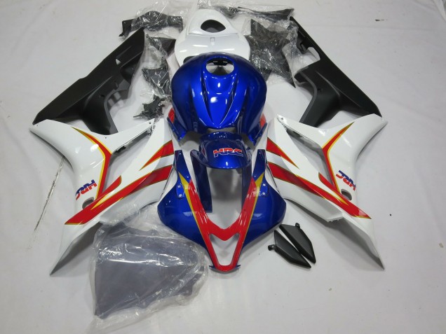 07-08 Tiefes Blau Weiß & Rot HRC CBR600RR Motorrad Verkleidung 07-08 Tiefes Blau Weiß & Rot HRC CBR600RR Motorrad Verkleidung