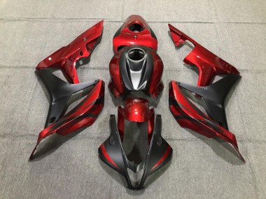 07-08 Tiefrot & Matt Schwarz CBR600RR Motorrad Verkleidung