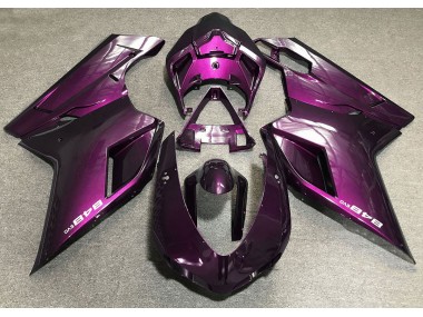 07-14 Dunkelpink Ducati 848 1098 1198 Motorrad Verkleidung