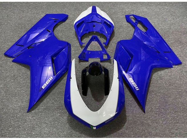 07-14 Glänzend Blau Sp Ducati 848 1098 1198 Motorrad Verkleidung