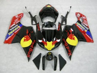 07-14 Rot Bull Ducati 848 1098 1198 Motorrad Verkleidung