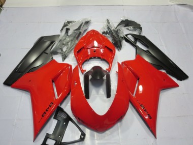 07-14 Rot Ducati 848 1098 1198 Motorrad Verkleidung